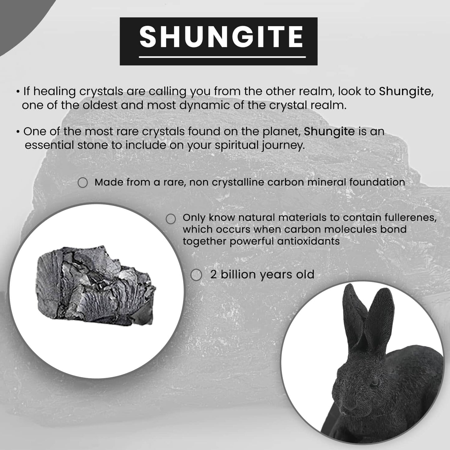 Rabbit Shungite Figurine