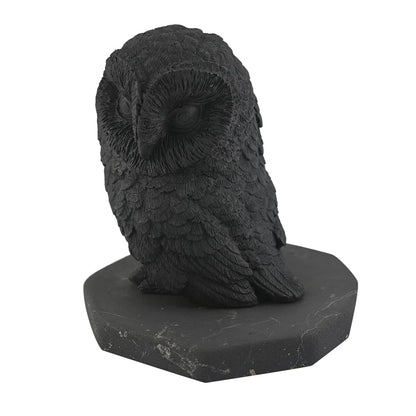 Natural Shungite Owl – Spiritual Guardian for Mindful Spaces