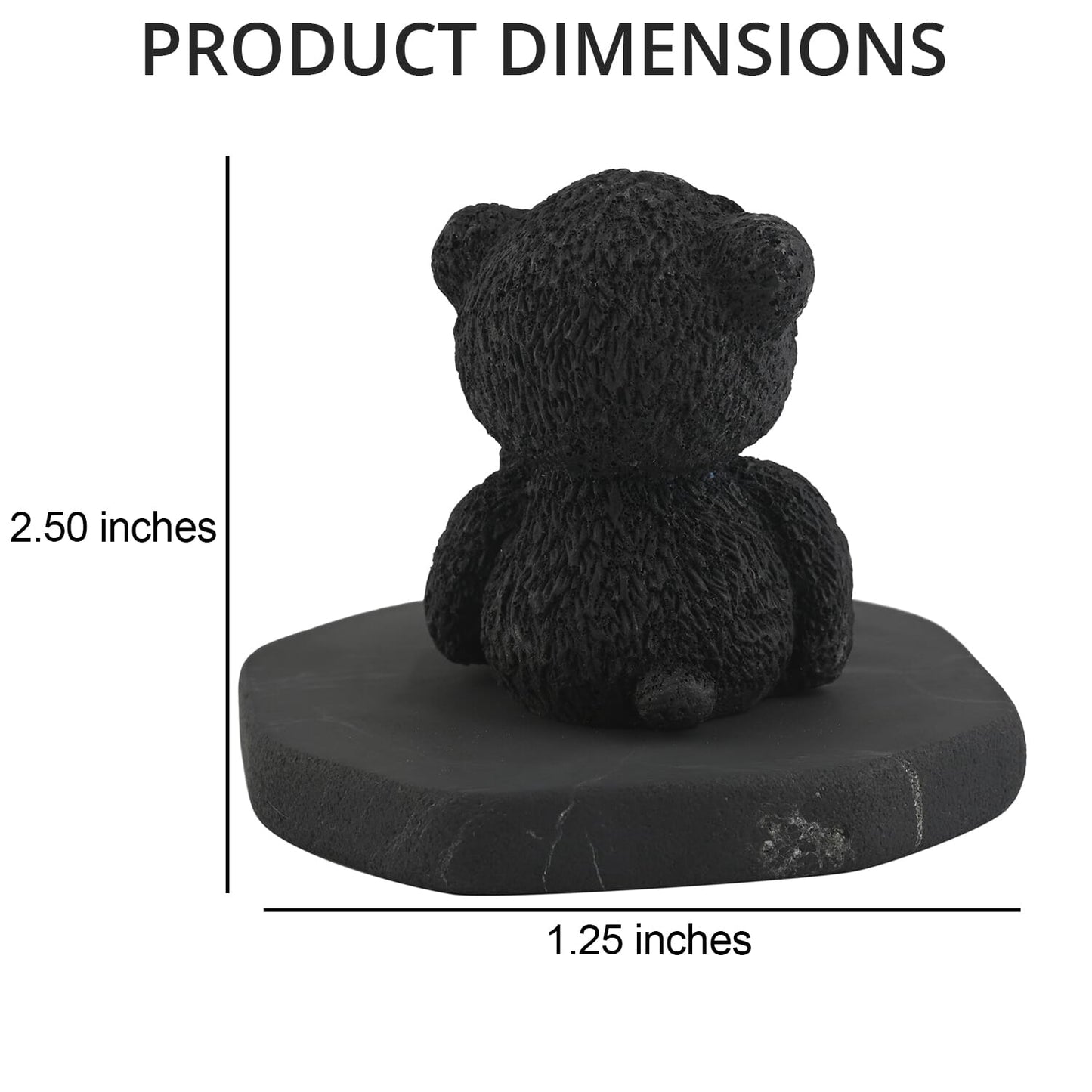 Shungite Teddy Bear Figurine – A Symbol of Protection and Comfort