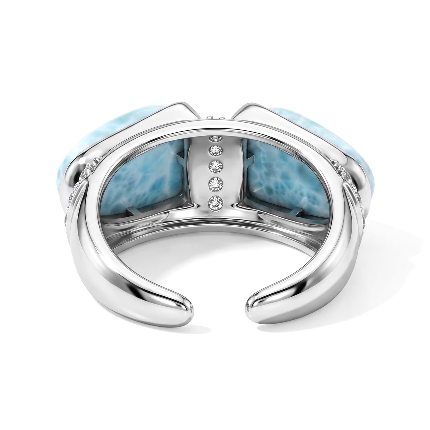 Chic Larimar Ring – Ocean Blue Crystal Cocktail Jewelry