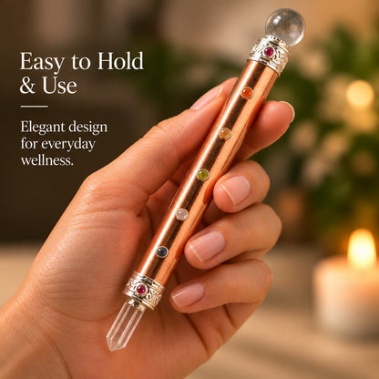 7 Chakra Wand – Complete Chakra Crystal Tool for Reiki