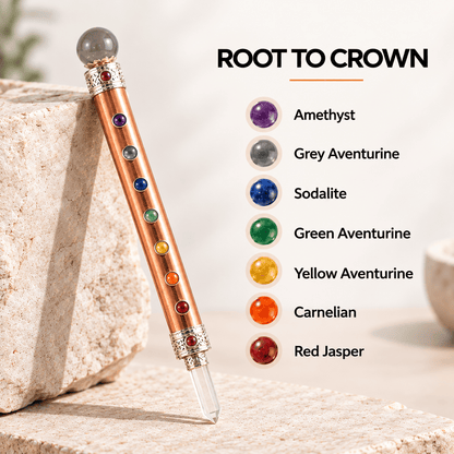 7 Chakra Wand – Complete Chakra Crystal Tool for Reiki