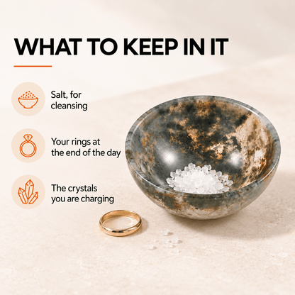 Natural Crystal Bowl - For Jewelry and Crystal Charging
