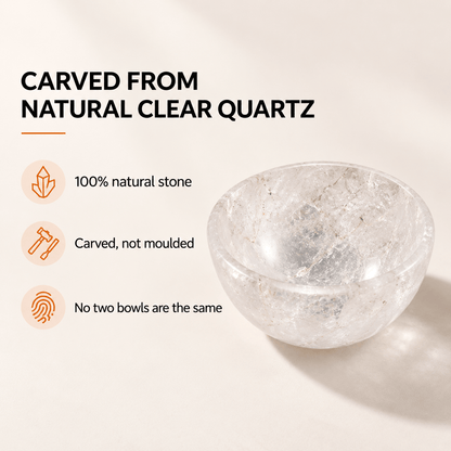 Natural Crystal Bowl - For Jewelry and Crystal Charging