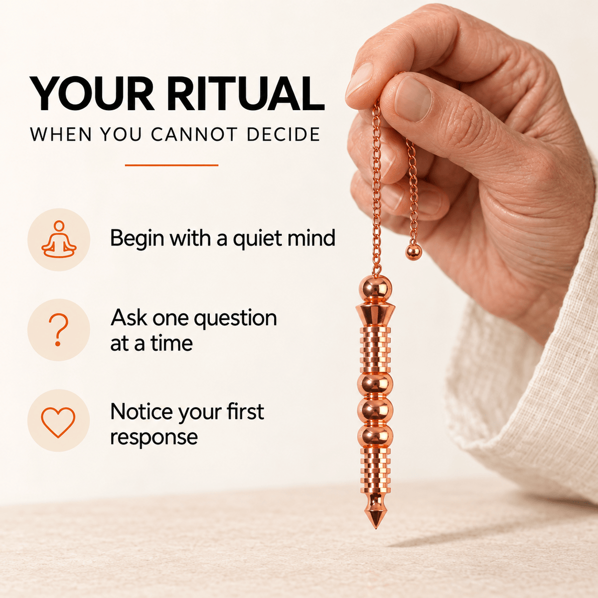 Copper Divination Pendulum – Make Your Intuition Visible