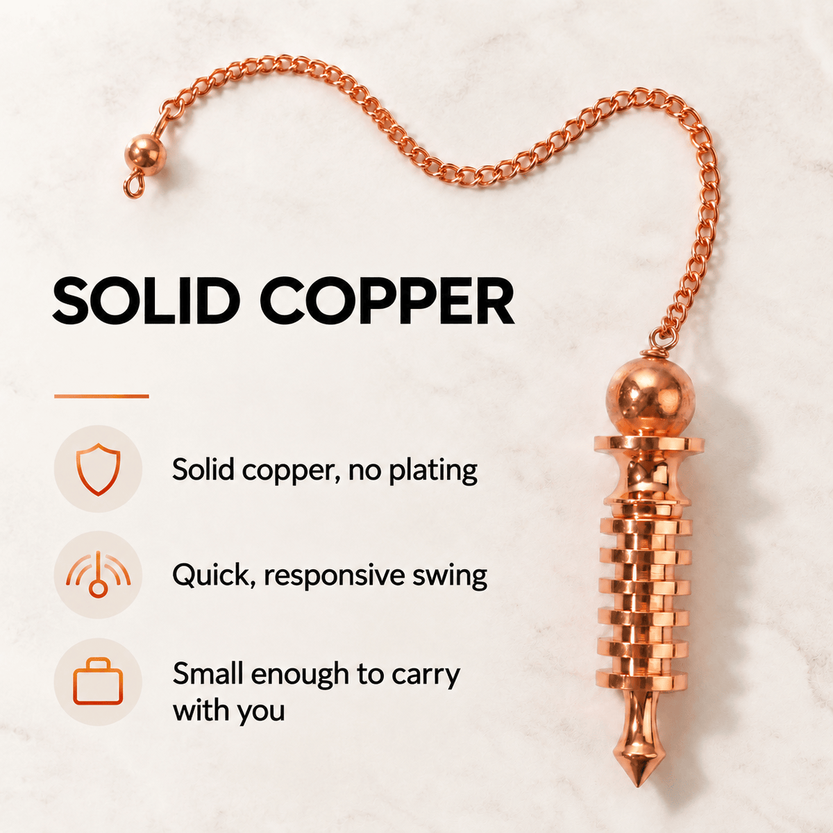 Copper Divination Pendulum – Make Your Intuition Visible