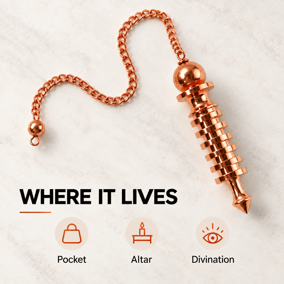 Copper Divination Pendulum – Make Your Intuition Visible