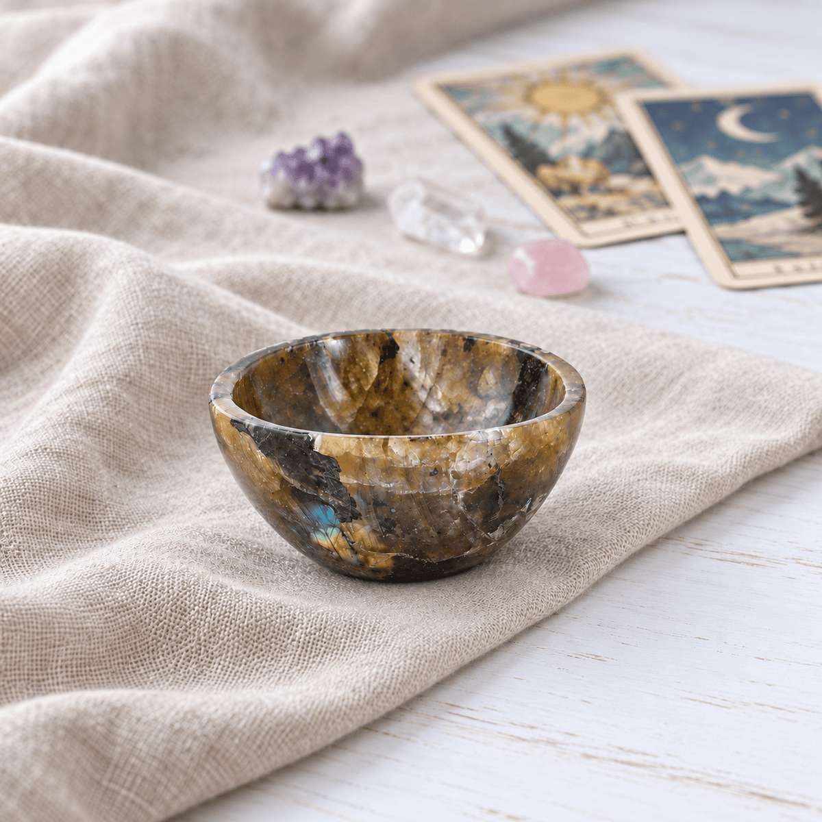 Natural Crystal Ritual Bowls – Altar and Meditation