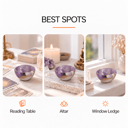Natural Crystal Ritual Bowls – Altar and Meditation