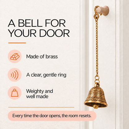 Brass Guardian Bell – Traditional Door Hanging for Protection