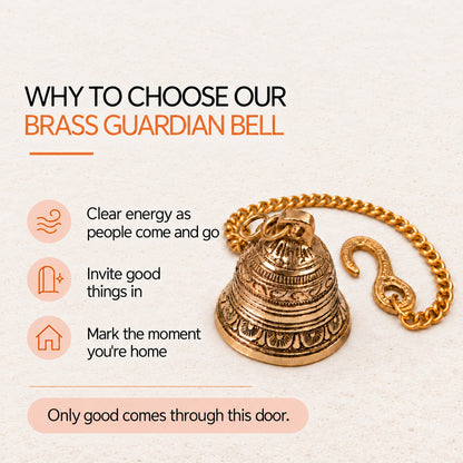 Brass Guardian Bell – Traditional Door Hanging for Protection