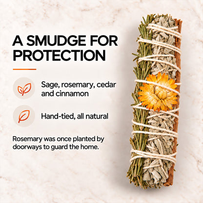 Botanical Smudge Stick – Sage Herb Bundle for Space Cleansing