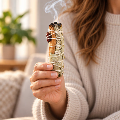 Botanical Smudge Stick – Sage Herb Bundle for Space Cleansing