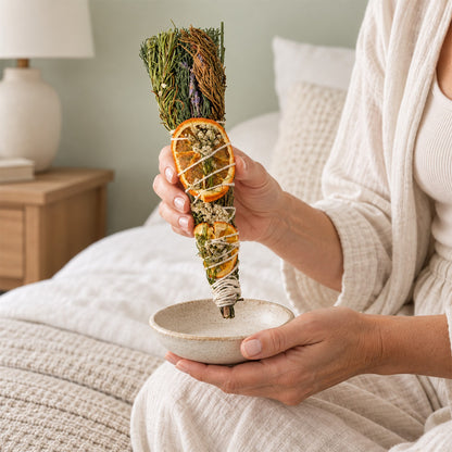 Botanical Smudge Stick – Sage Herb Bundle for Space Cleansing