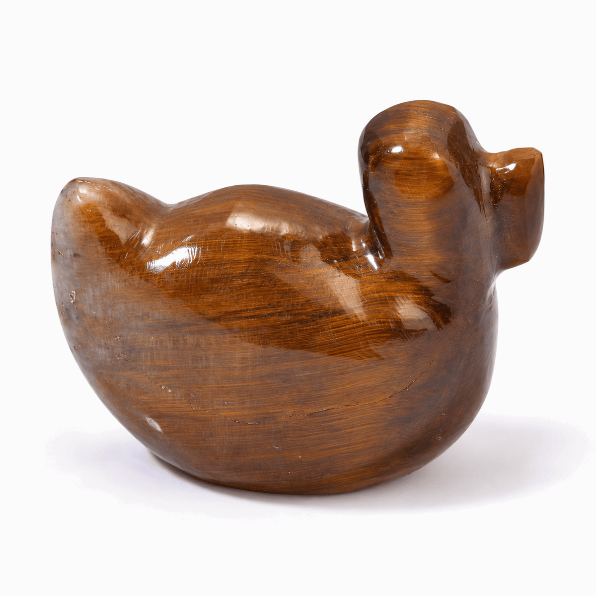 Crystal Duck Carving – Sodalite, Tiger Eye and Aventurine