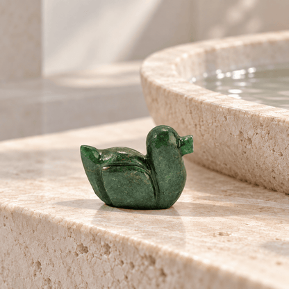 Crystal Duck Carving – Sodalite, Tiger Eye and Aventurine