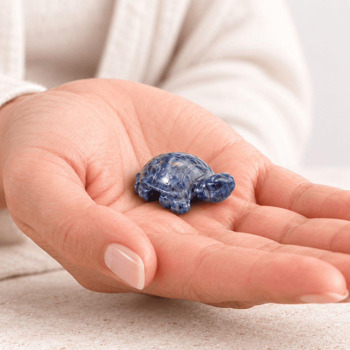 Natural Crystal Turtle – Aventurine, Sodalite and Tiger Eye
