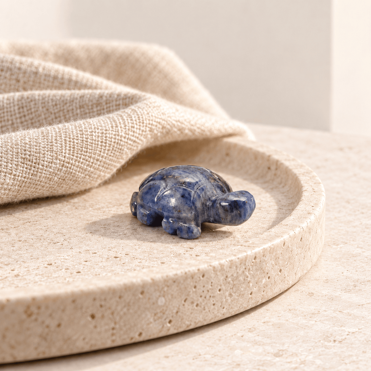 Natural Crystal Turtle – Aventurine, Sodalite and Tiger Eye