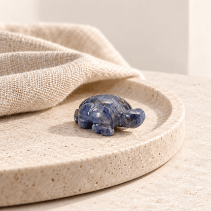 Natural Crystal Turtle – Aventurine, Sodalite and Tiger Eye