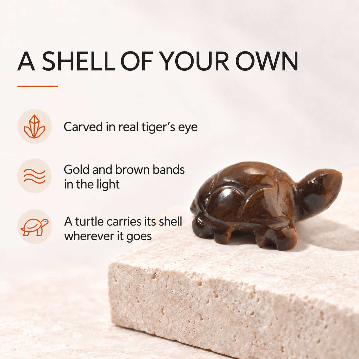Natural Crystal Turtle – Aventurine, Sodalite and Tiger Eye