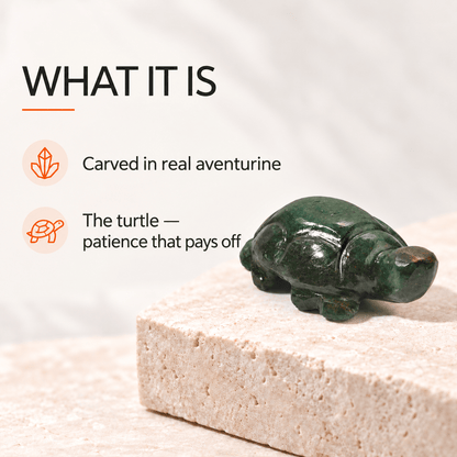 Natural Crystal Turtle – Aventurine, Sodalite and Tiger Eye