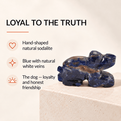 Crystal Dog Figurine – Courage, Clarity and Confidence