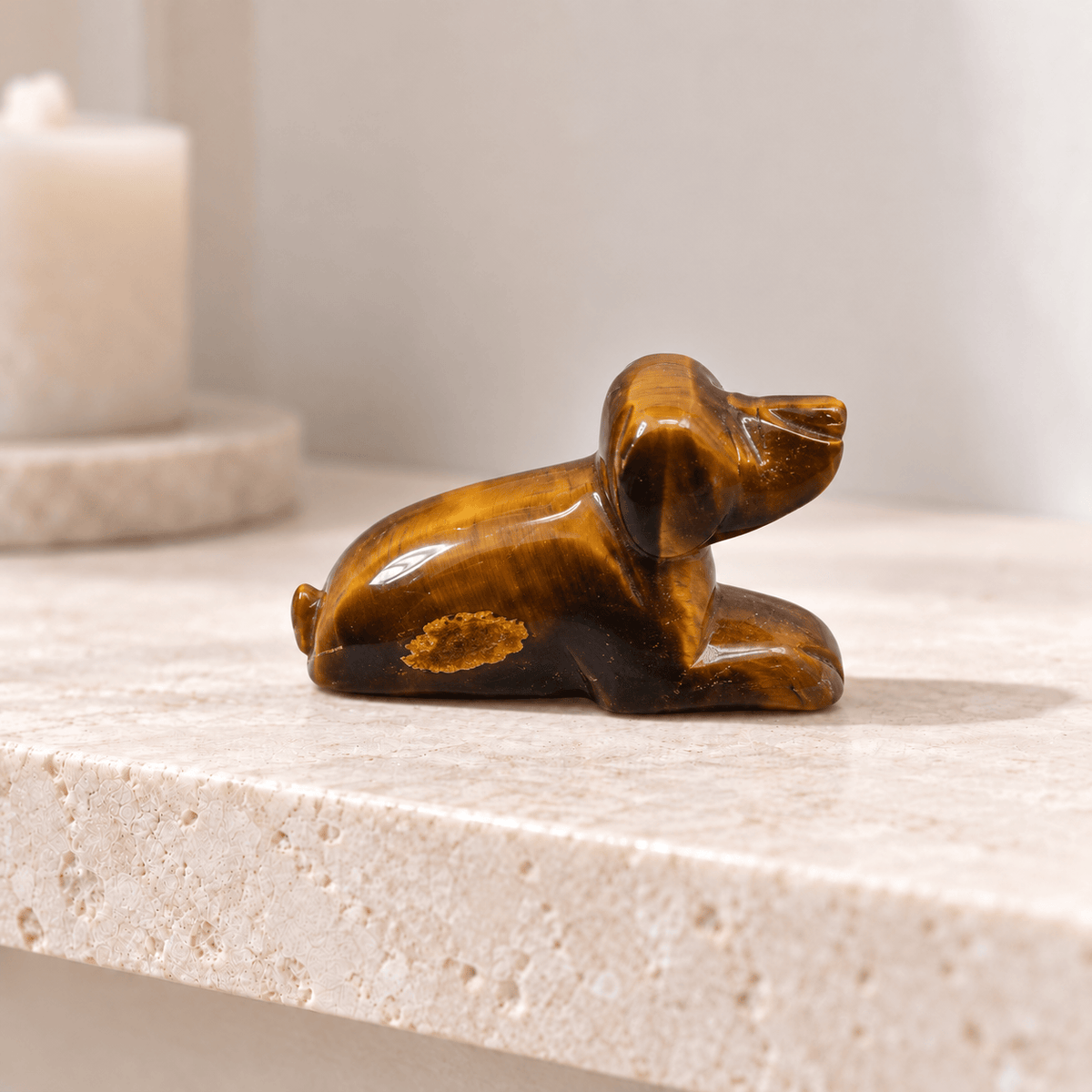 Crystal Dog Figurine – Courage, Clarity and Confidence