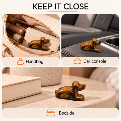 Crystal Dog Figurine – Courage, Clarity and Confidence
