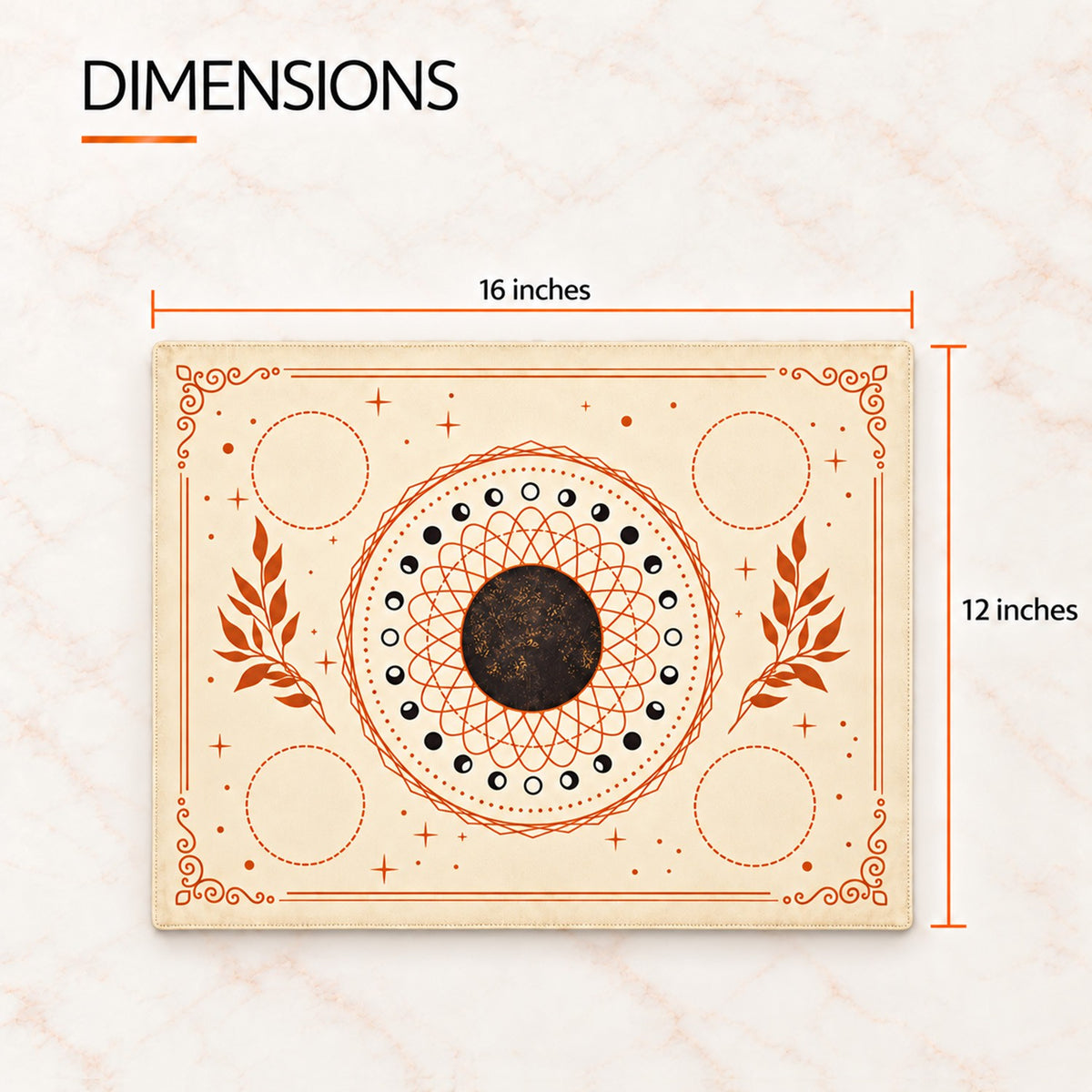 Sacred Altar Mat – Crystal, Candle and Ritual Setup Cloth