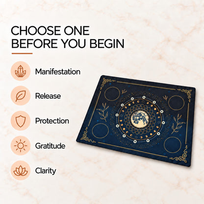 Sacred Altar Mat – Crystal, Candle and Ritual Setup Cloth