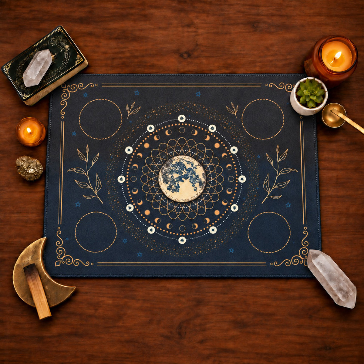 Sacred Altar Mat – Crystal, Candle and Ritual Setup Cloth