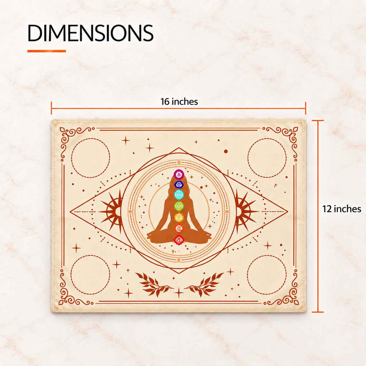 Sacred Altar Mat – Crystal, Candle and Ritual Setup Cloth