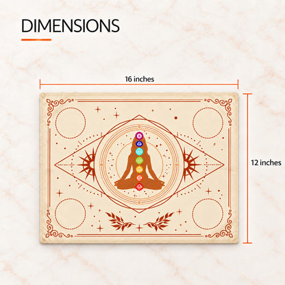 Sacred Altar Mat – Crystal, Candle and Ritual Setup Cloth