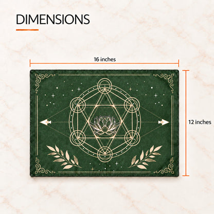 Sacred Altar Mat – Crystal, Candle and Ritual Setup Cloth