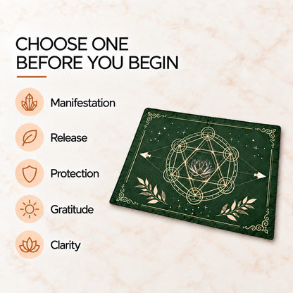 Sacred Altar Mat – Crystal, Candle and Ritual Setup Cloth