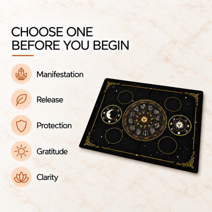 Sacred Altar Mat – Crystal, Candle and Ritual Setup Cloth