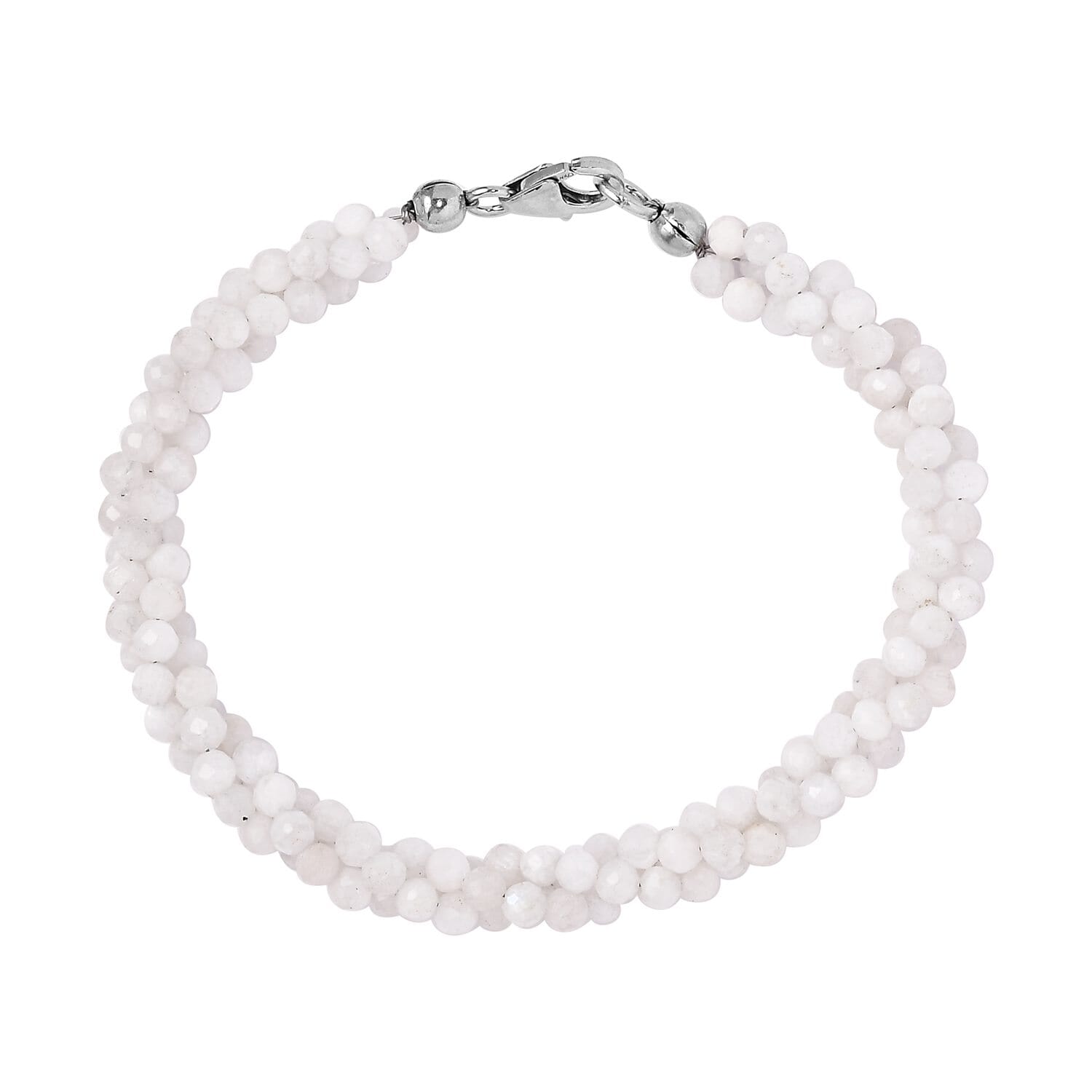 Rainbow Moonstone Twisted Bracelet – Unlock Inner Wisdom & Insight