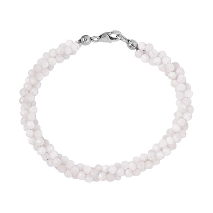 Rainbow Moonstone Twisted Bracelet – Unlock Inner Wisdom & Insight