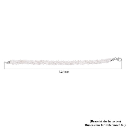 Rainbow Moonstone Twisted Bracelet – Unlock Inner Wisdom & Insight