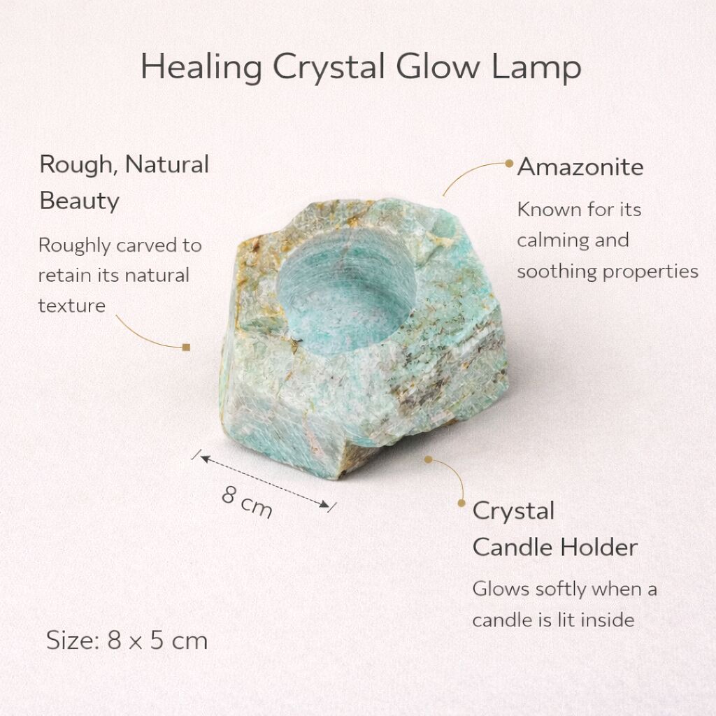 Healing Crystal Glow Lamp — Natural Stone Light for Ambience & Calm
