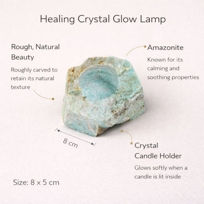 Healing Crystal Glow Lamp — Natural Stone Light for Ambience & Calm