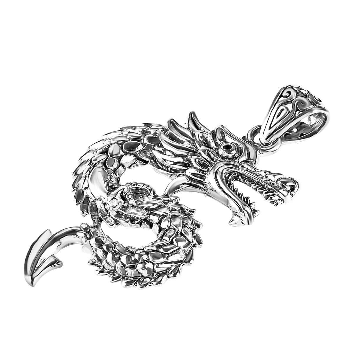 Balinese Dragon Pendant in Sterling Silver – Harness Power & Prosperity