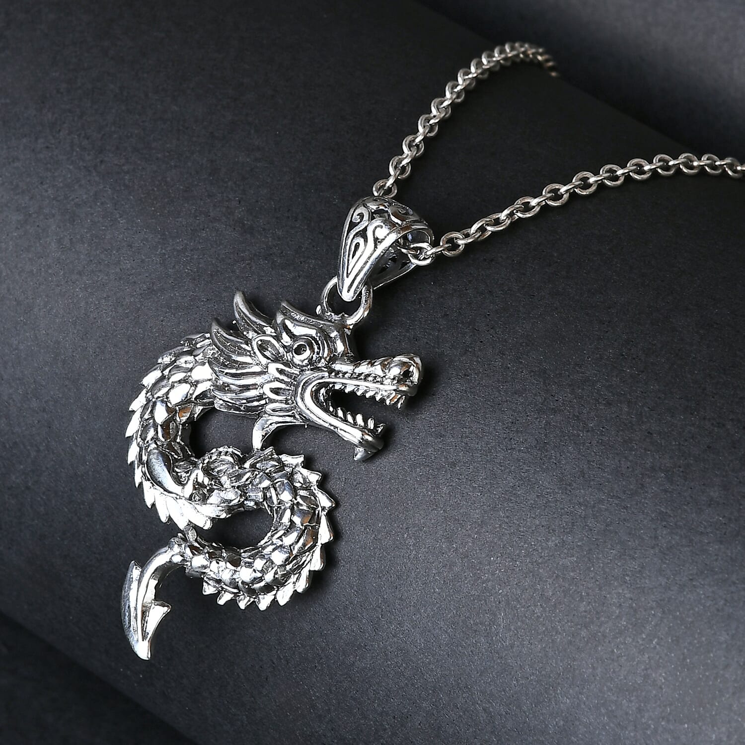 Balinese Dragon Pendant in Sterling Silver – Harness Power & Prosperity