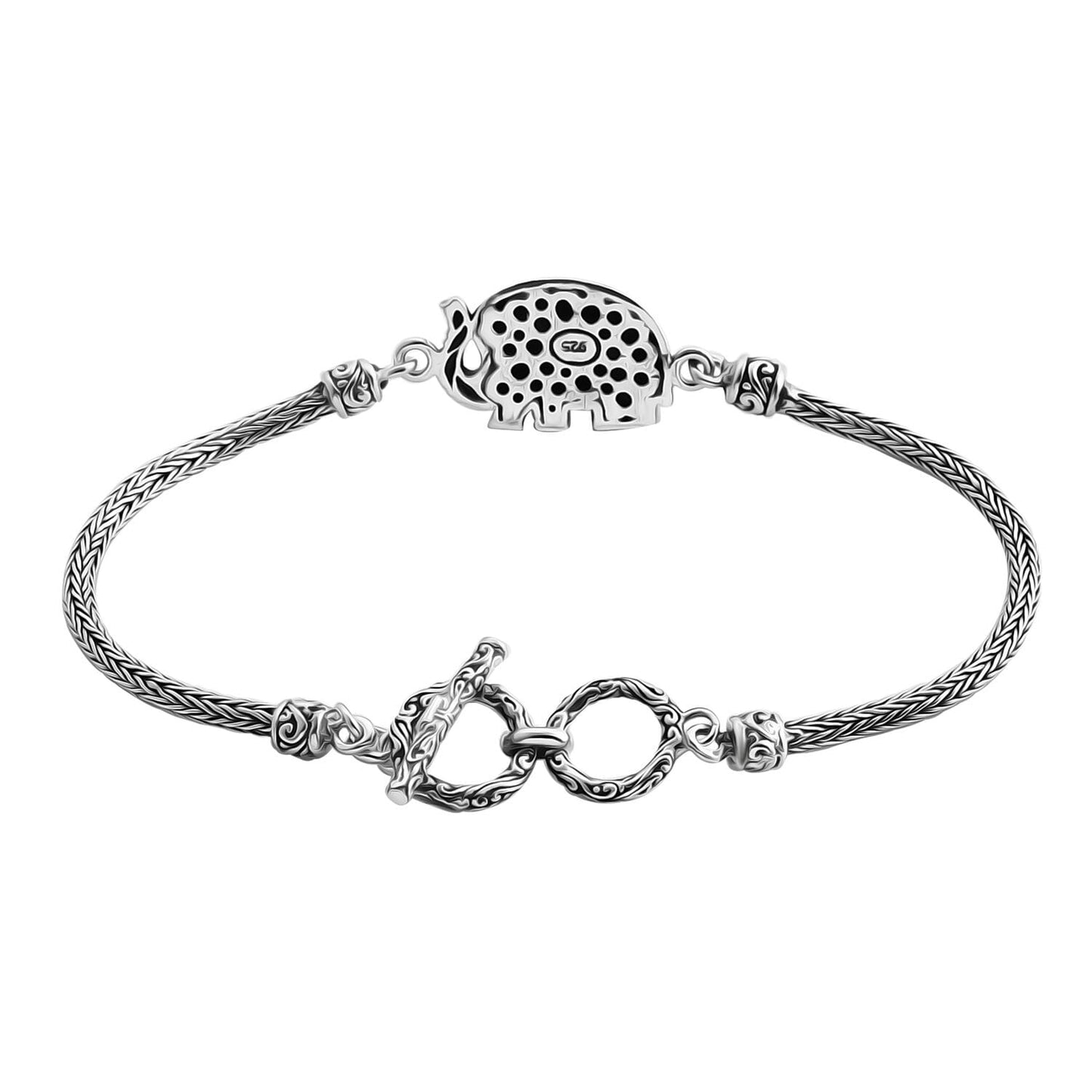 Sterling Silver Balinese Elephant Bracelet – Wear Your Inner Power