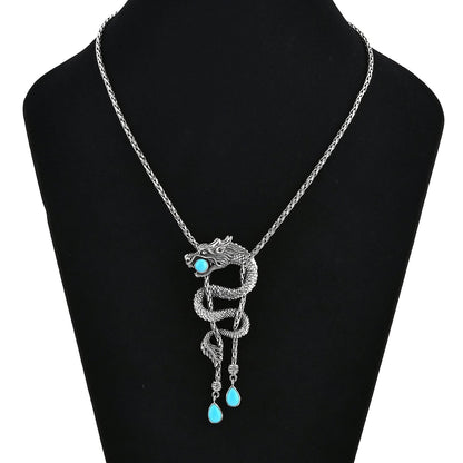 Balinese Silver Sleeping Beauty Turquoise Necklace – Confidence & Protection