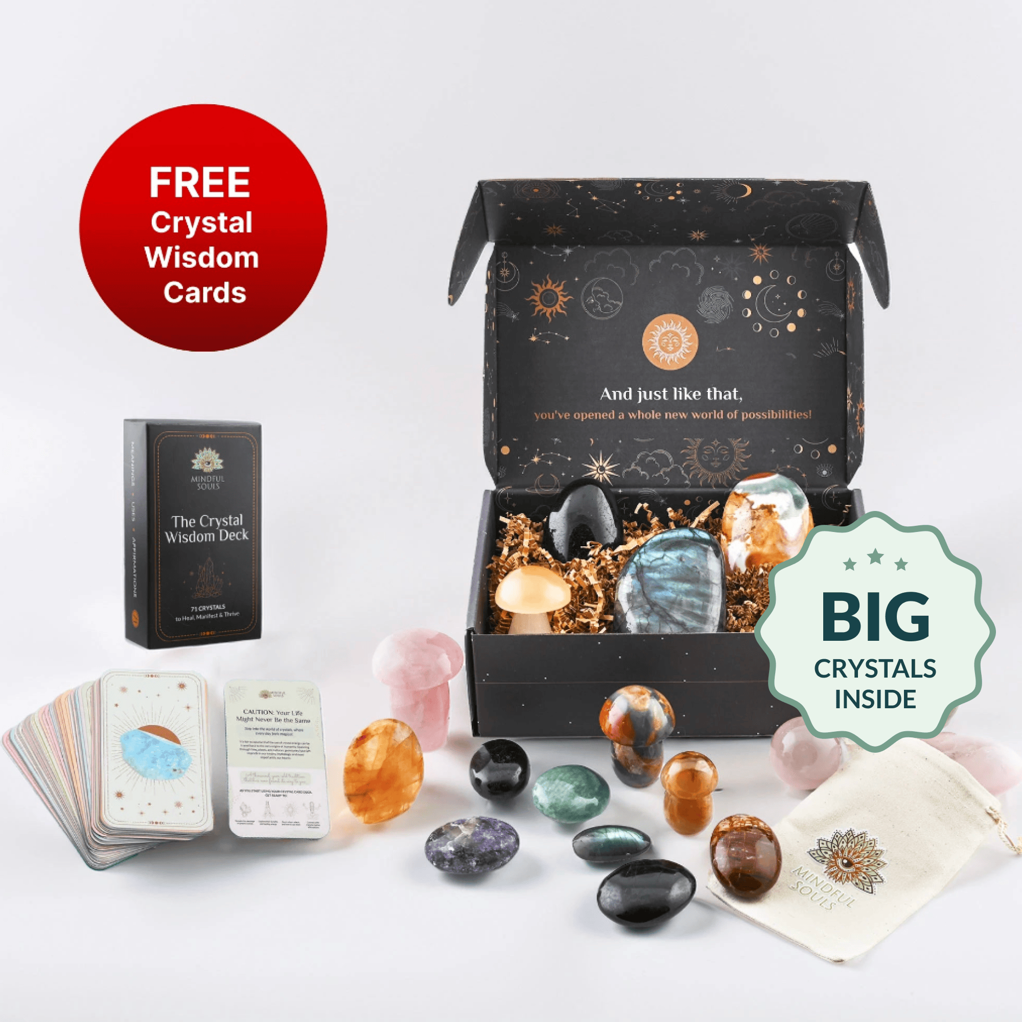Premium Crystal Discovery Gift Box + FREE Crystal Wisdom Deck