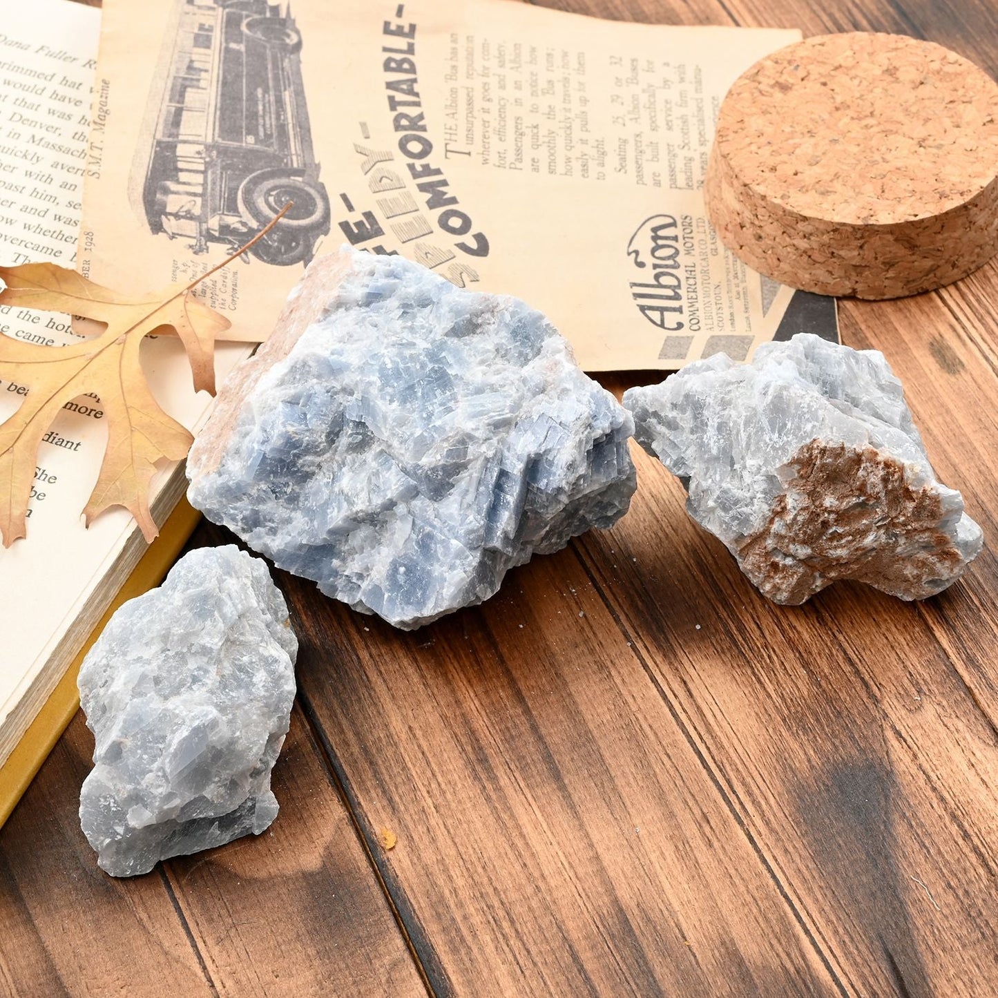 Tucson Findings - Raw Blue Natural Calcite Stones