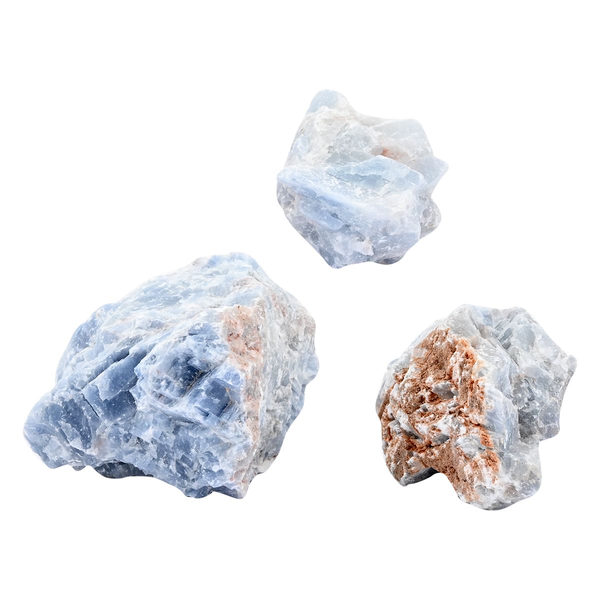 Tucson Findings - Raw Blue Natural Calcite Stones