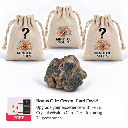 Grandidierite Crystal Mystery Bag + FREE Crystal Wisdom Deck