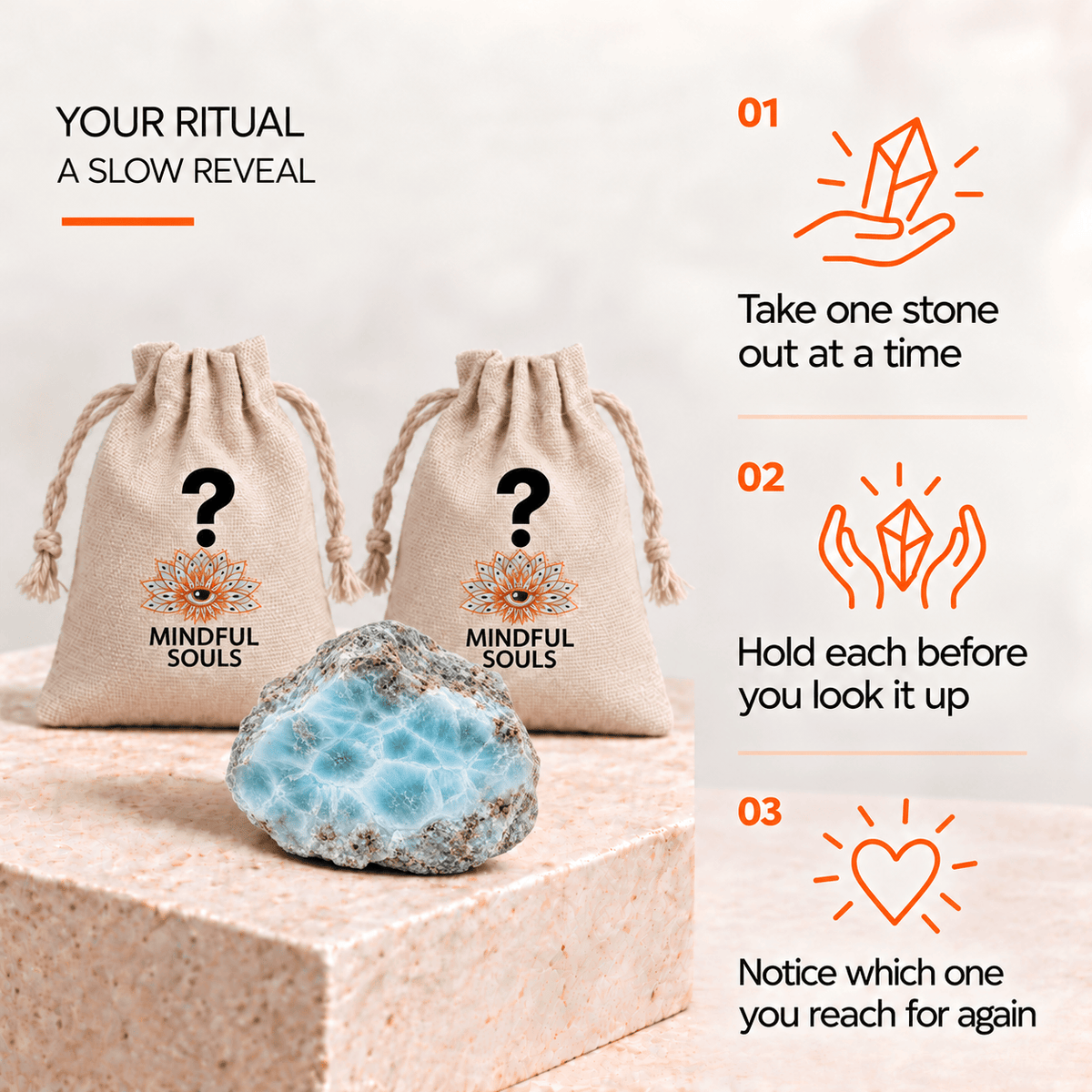 Crystal Mystery Bag: Rare Larimar Edition